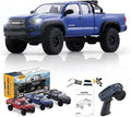 BEEZRC FMS 1/24 RC Crawler FCX24M Tacoma Toyota Official Licensed ABS Hard Body 4WD Off-Road RC Rock Truck2-Speed Transmission Hobby Grade Remote Control Car for Adults RTR Blue