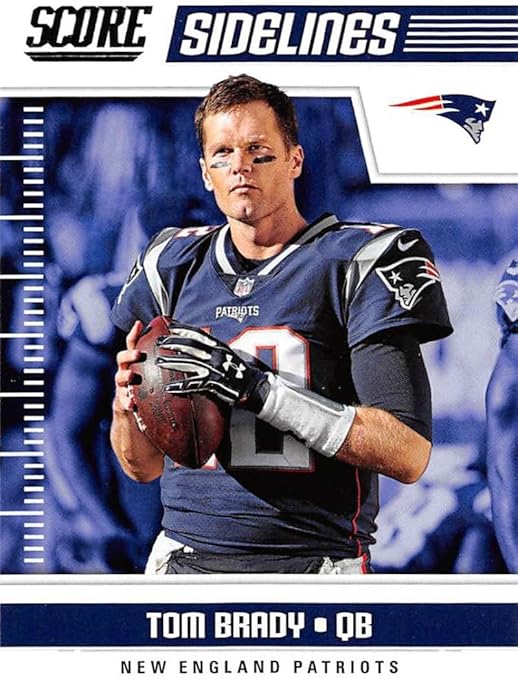 2018 Score Sidelines #12 Tom Brady New England Patriots Football Card