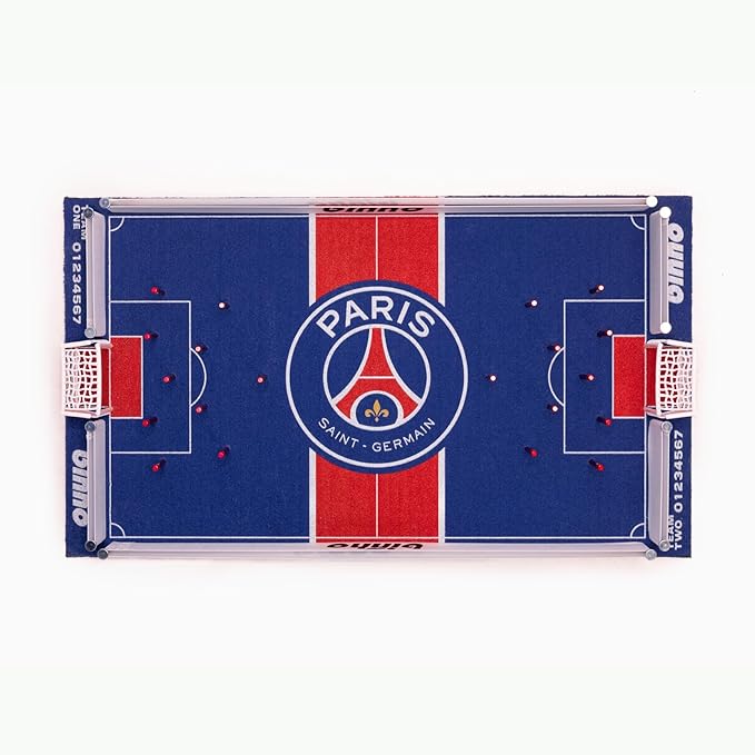 Binho Board Classic Board Game Paris Saint-Germain Edition - 2-Player Fast-Paced Finger Flicker Pinball Family Board Games - Portable Tabletop Sports Game Set for Any Occasion