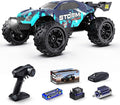 1/14 Scale Fast Brushless RC TruckMax 50 MPH High-Speed 4X4 Off-Road VehicleWaterproof All-Terrain Remote Control Truggy with 3S LiPo Battery - Includes 4 Spare Parts Kits