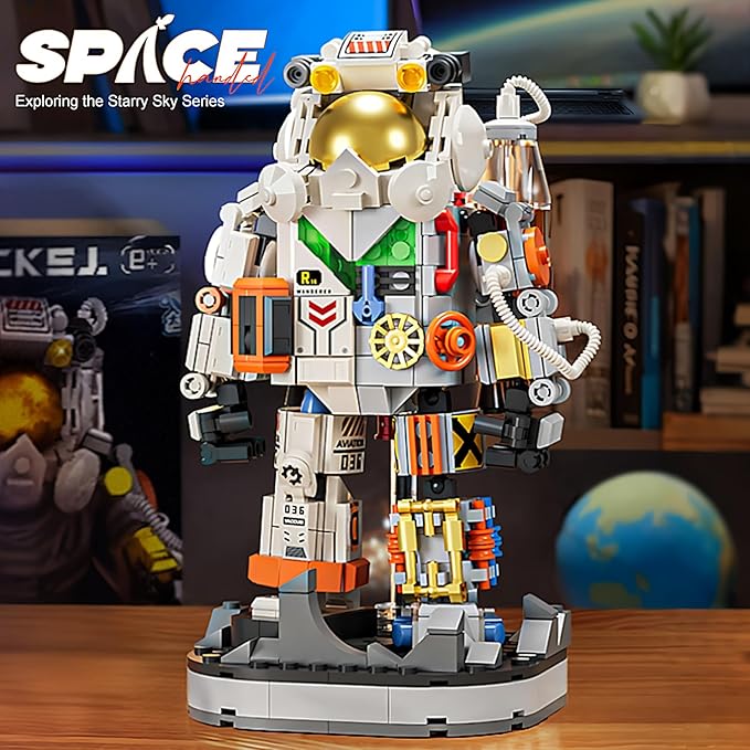 Space Astronaut Building Block Toy - Ideal Gift for 6-14 Year Old Children - 525pcs for Space Astronaut Building Block Sets