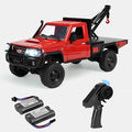 MN82T RC Rock Crawler Car 1/12 Scale Toyota Pickup Truck  2.4GHz 4WD Off-Road Remote Control Truck 2-Speed Modes 2×1200mAh Batteries All-Terrain Crawler for Adults Kids Indoor Outdoor (whth Gift)