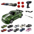 Yxathoyi1:64Mini Remote Drift Car2026New2.4GHz Four Wheel Drive High Speed RC Car with LED LightsFull Scale Desktop Micro Sports Drift RacingSuitable for Adults Adolescents Model toys (Olive green)