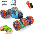 Remote Control Stunt Car for Kids - Gesture Sensing RC Twist Toys Birthday Gifts for Boys Aged 5-7 8-12 Years Old 2.4GHz Hand Controlled Off-Road Vehicle with Lights and Music