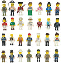 50pcs Mini Figure People Action Figure Minifigure Stuffer Toys Building Sets WW2 Army Building Block Toys
