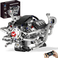V8 Engine Model Kit Build Your Own RC Car Kit with Realistic Pistons &amp Dynamic FX 770+ Building Blocks for Adults STEM Toy Building Sets with App &amp Remote Control