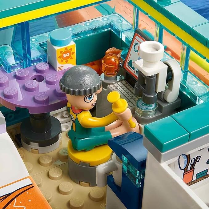 Lego 41734 Friends Sea Rescue Boat Set Animal Rescue Toy with Dolphin Animal Figures and Submarine Gift for Children Girls and Boys from 7 Years Eco Learning Toy