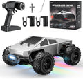 1/16 Brushless Fast RC Cars for Adult 35Mph High Speed Remote Control Car Cyber RC Truck 4x4 Monster Truck Toy 2.4GHz Remote All Terrain Off-Road Vehicle Colorful LED Light Kids Gift