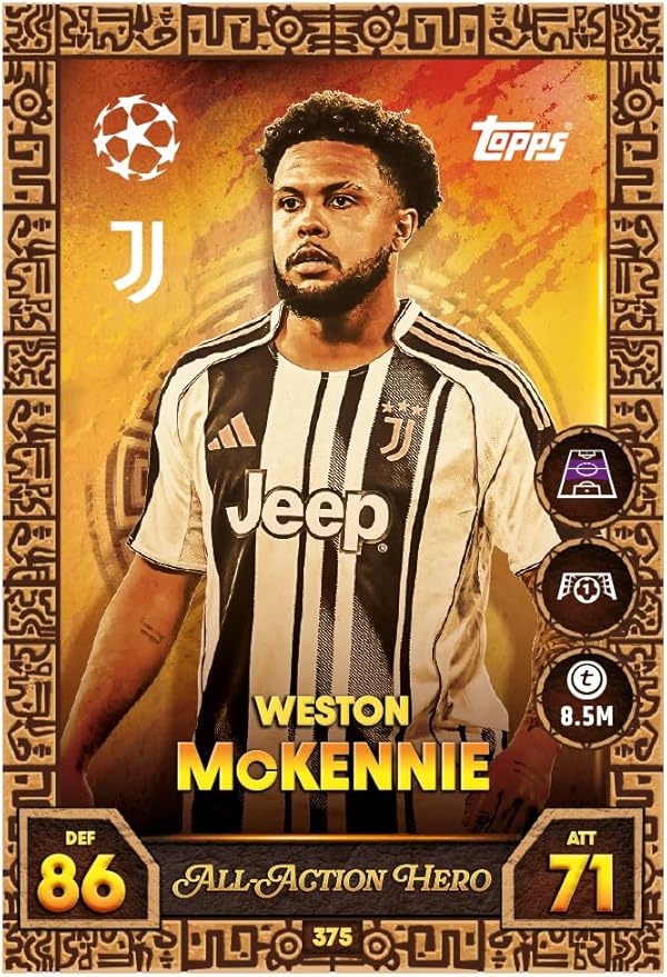 Topps UCC Match Attax 2025/26 - Mini Tin - Global Goalscorers - contains 28 Match Attax cards plus a random Star Boy LE and 3 exclusive 'Worldies' LE cards.