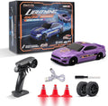 1:43 Scale Mini Racing Drift Car Model2.4GHz Remote Control Car 4WD High Speed Race with LightsRacing TiresRC Toys Hobbyist Gift for Adults Kids Boys Girls (Purple)
