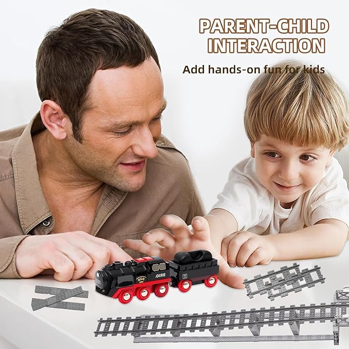 212 Pcs City Train Tracks Building Block Set Compatible with LegoTrain Tracks Accessories SetTrain Track Bridge Uphill and Downhill Set