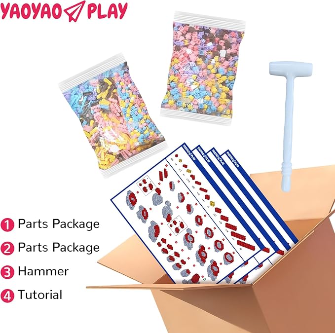 Beer Bear Building Blocks (8235 PCS) 3D Micro Animal DIY Bear Building Blocks for Adults &amp Teenager Creative Toys Ideal Gift for Family &amp Friends