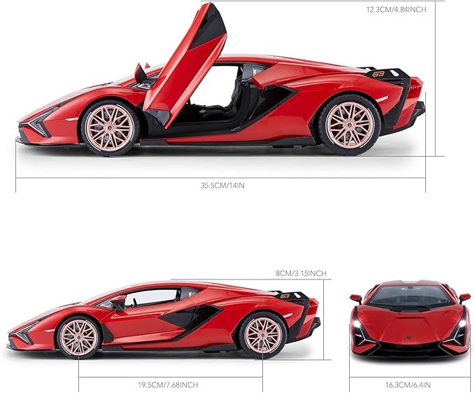 RASTAR RC Car Lamborghini Sián FKP 37 1/14 Remote Control Car Lamborghini RC Toy for Kids Boys - RED