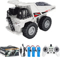 Remote Control Dump Truck 2.4Ghz 11 Channel RC Construction Vehicle Toy with Lights Music Electric Transport Garbage Truck Toys for Teen Birthday Gift
