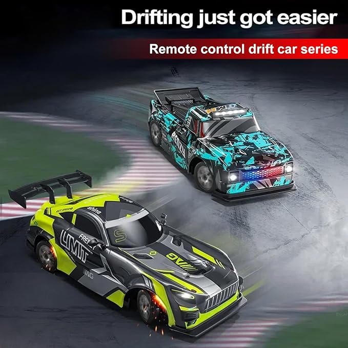 RC Drift Car 1:16 Scale Remote Control Vehicle for Drift and Race 2.4GHz 4WD High Speed 20+KM/H Racing Car with LED Lights Hobby RC Cars Toy Gifts for Teen Adults