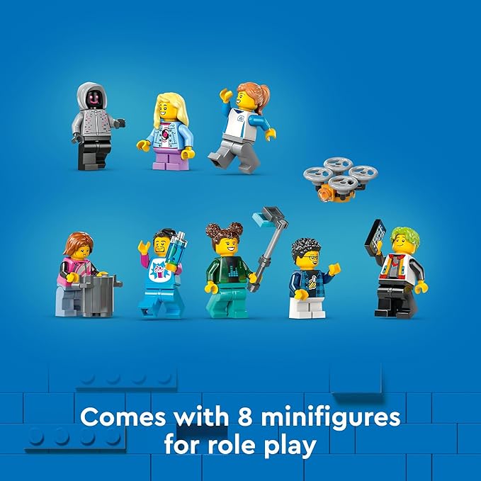 LEGO City Robot World Roller Coaster Building Set - Kids Engineering Toy with Posable Mech Suit for Boys &amp Girls Ages 8+ - Gift Ideas for Christmas - 60421