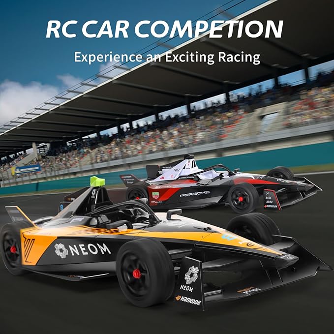 MIEBELY Remote Control Car - 1/14 Scale Authentic Licensed McLaren NEOM Formula Rc Race Car2.4GHz 3.7V 500 mAh Toys Racing Hobby Car Model Ideal Gifts for Adults Kids Boys Girls