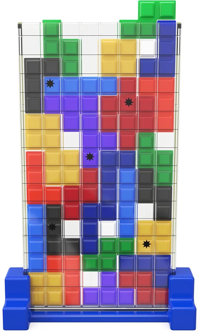Spin Master Games Tetris: The Board Game Play the Classic Puzzle Game Tetris in Real Life Multiplayer Head-to-Head Puzzle Challenge 2-4 Players Easter Gift Ages 8 &amp Up