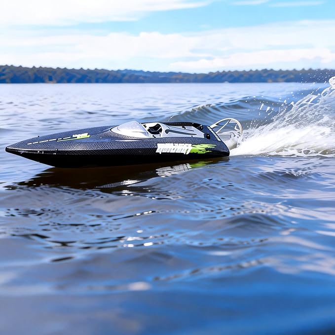 25inch UDI022 Large Remote Control Boat for Adults Experts 14y+ Alloy Tail Kits RC Brushless Watercraft 50km/h 31mph 3S/4S Battery &amp LED 4WD Full-Functions RC Sail