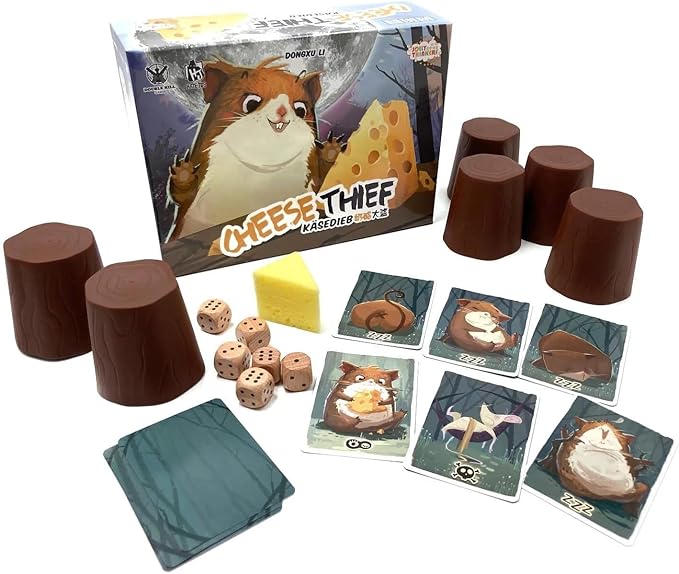 Cheese Thief Board Game | Party Game for Family to find Out who Steal The Cheese | Hidden Roles &amp Bluffing | Ages 8+ | for 4 to 8 Players | 10-Minute Playtime