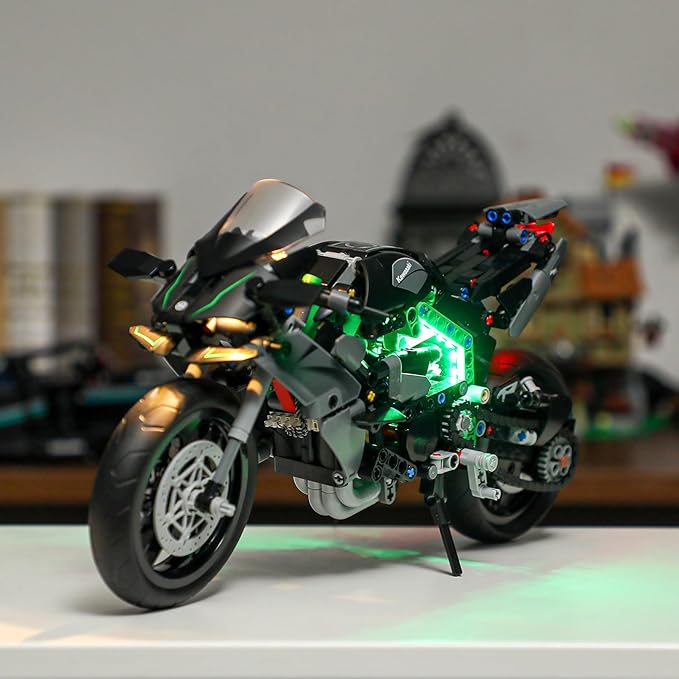 BRIKSMAX Led Lighting Kit for Lego-42170 Kawasaki Ninja H2R Motorcycle - Compatible with Lego Technic Building Set- Not Include Lego Set
