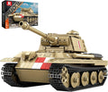 Reobrix Pudel Tank Building Block Set for Adult WW2 Military German Tank Model Set 77034 World of Tanks Authorized Products MilitaryToys Building Set for Military Fans Boys Kids Age 14+ (969PCS)