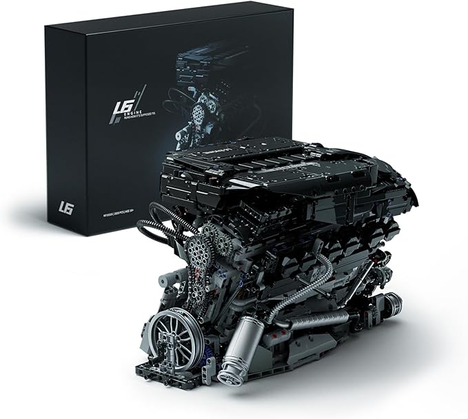 Nifeliz L6 Engine Building Set Advanced Collector’s Engine Model Toy Physical Science Educational Toy for Adults Home or Office Display (2820PCS NF10316)