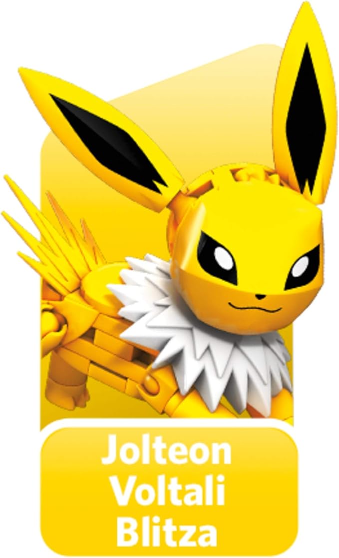 MEGA Pokémon Building Toys Set Every Eevee Evolution with 470 Pieces 9 Poseable Characters for Kids