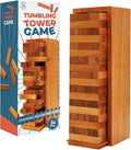 BSIRI Wooden Tumbling Tower Family Game for Senior and Adult and Classic Stacking Party Block for Challenging Your Skills Wood Stack Towers Wooden Board Seniors Games for Adults