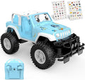 NQD Remote Control Car for Kids 1:16 Scale 80 Min Play with Stickers 2.4Ghz Off Road RC Trucks Toy Car Gift for Kids Blue