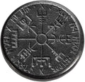 Norse Dual Stave in Iron Vegvisir and Helm of Awe