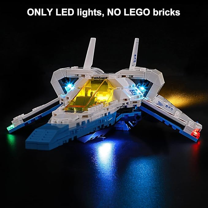 Vaodest LED Light for Lego Disney Pixar's Lightyear XL-15 Spaceship 76832 SetDesign and Configuration Compatible with 76832(LED Light Only Not Building Block Kit)