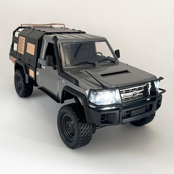 MN82S RC Crawler 1/12 Scale Remote Control Rock Crawler RC Truck 4x4 Off-Road Toyota Land Cruiser RTR All Terrain Car 280 Motor Proportional Throttle Steering Hobby Vehicle for Adult