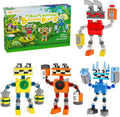 Sing Music Monsters Building Set 4 in 1 Wubbox/Epic Wubboox/Rare Wubbox/IceLizard Action Figure Toy Music Game Display &amp Interactive Collectible Great Gift for Fans Boys and Girls 6+ 349 PCS