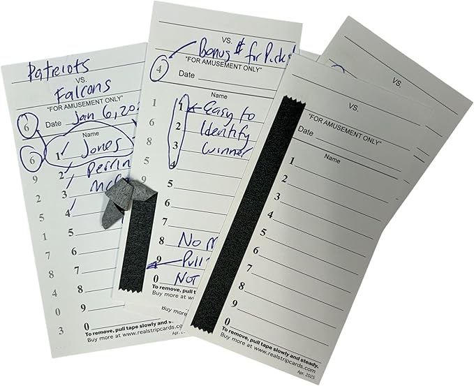 10 Line Strip Cards. 100 Pack. Football Breaks Includes Bonus # &amp Instructions.