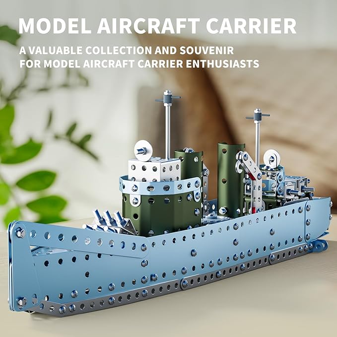 Lucky Doug Stem Building Projects Model Cruiser Ocean Ship Set 504 Pieces Stem Project Building Toys for Kids Ages 8-12 Assembly Science Kit Toys Gifts for Boys Kids Girls 8 9 10 11 12-16 Years Old