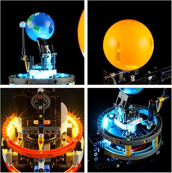 LIGHTAILING Light for Lego-42179 Planet Earth and Moon in Orbit - Led Lighting Kit Compatible with Lego Building Blocks Model - NOT Included The Model Set