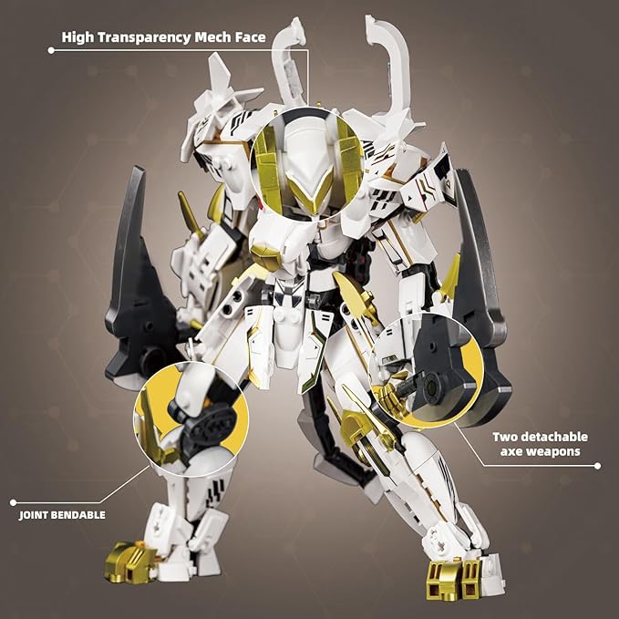 Sluban Mech Building Set Robot Building Toys for Adults Destroy Warrior Action Figure Building Kit Compatible with Lego Mech Sets 679PCS