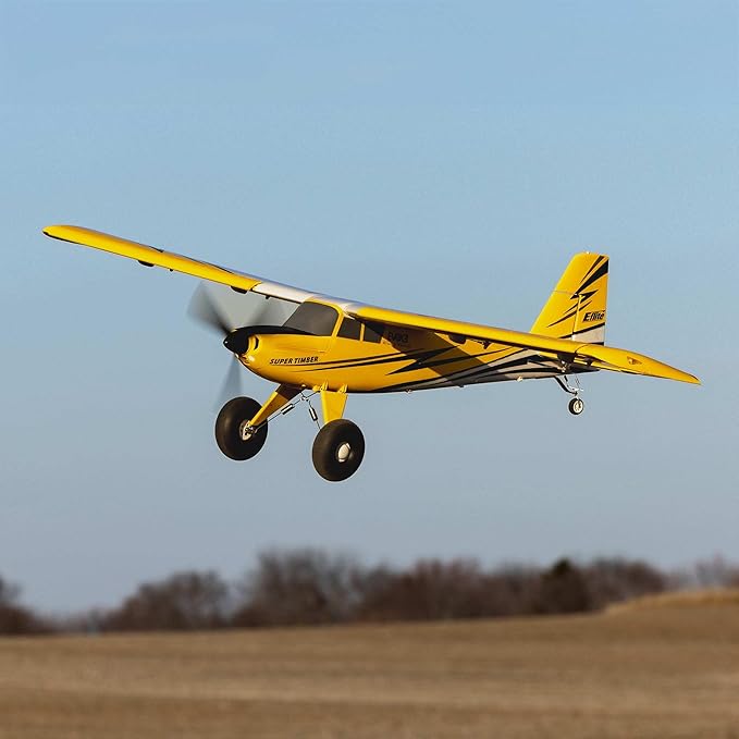 E-flite RC Airplane Super Timber 1.7m BNF Basic Transmitter Battery and Charger Not Included EFL02550