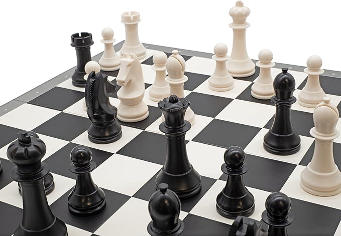 World Chess Championship Set Full Official Tournament Extra Queens Unique Sets for Kids and Adults Board Game Weighted Pieces (Extra Queens)