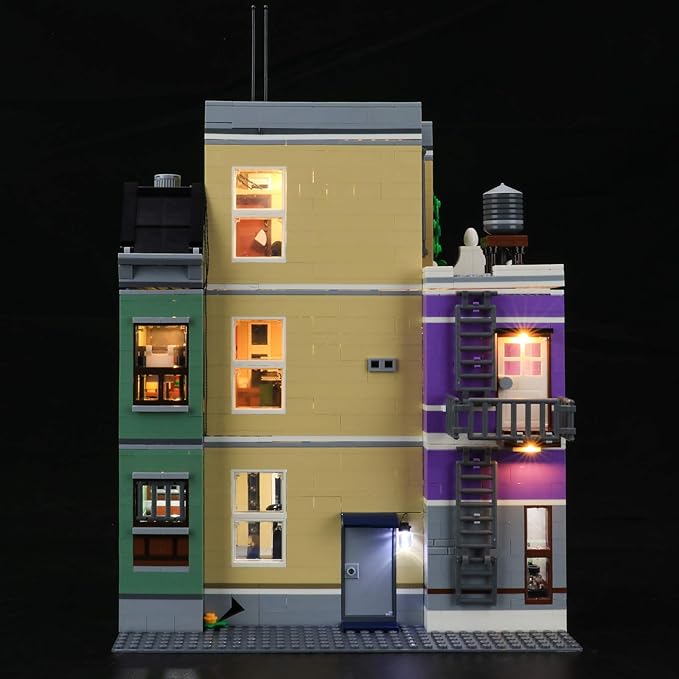 BRIKSMAX Led Lighting Kit for Police Station - Compatible with Lego 10278 Building Blocks Model- Not Include The Lego Set