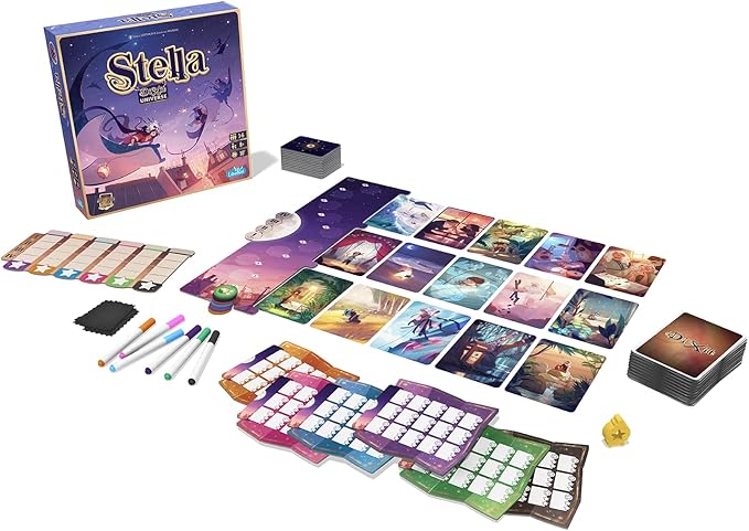Asmodee Stella: Dixit Universe Board Game - Competitive Sky Exploration Image Association and Strategic Guessing Fun Family Game for Kids and Adults Ages 8+ 3-6 Players 30 Min Playtime