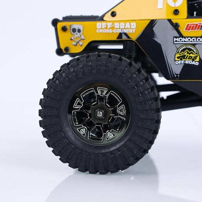US in Stock 1/24 4x4 UDI RC UCX2405PRO RC Rock Crawler Model Brushless Motor ESC Radio Controlled Off-Road Vehicles LED Lights RTR Car Battery Hobby Model(Yellow)