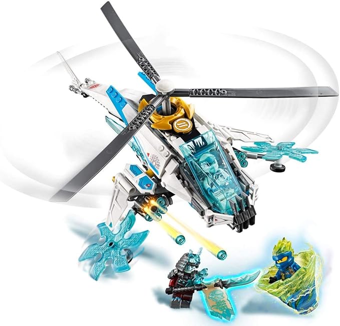 LEGO NINJAGO ShuriCopter 70673 Kids Toy Helicopter Building Set with Ninja Minifigures and Toy Ninja Weapons (361 Pieces)