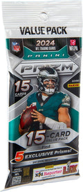 2024 Panini Prizm NFL Football Trading Cards Fat Pack