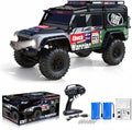 RC Cars RC Crawler 1/10 Scale RTR Remote Control Car 4WD 2.4GHz Brushed Offroad Racing Hobby Grade Model Vehicle with LED Lights 2Pcs Battery Toy for Kids and Adults