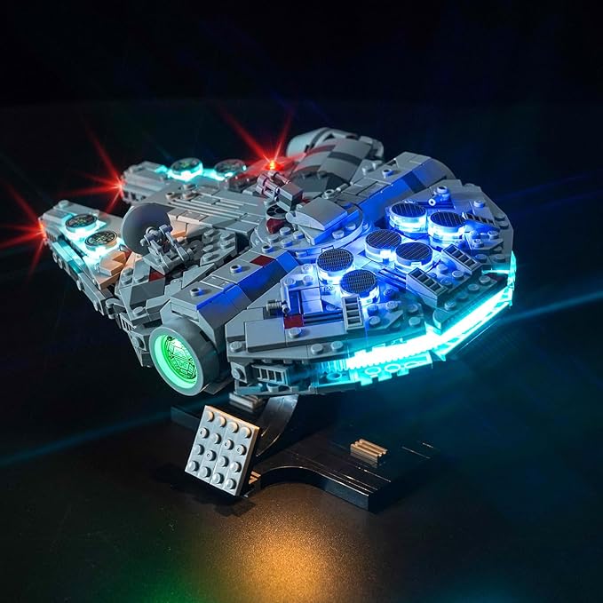 VONADO LED Light Kit Compatible with Lego Millennium Falcon 75375 - Creative Lighting Set Accessories