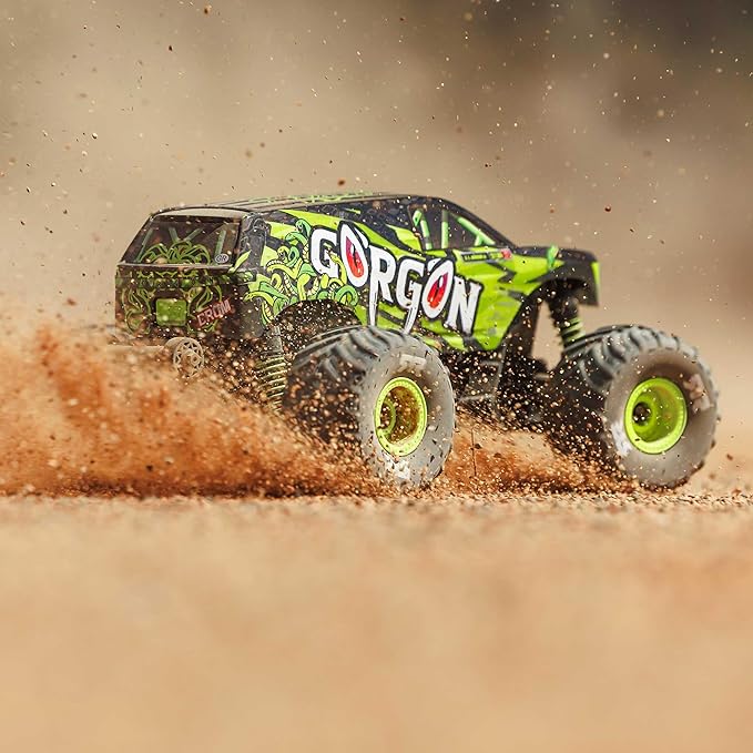 ARRMA RC Truck 1/16 Gorgon GROM 4X4 RTR Brushed Monster Truck (Battery &amp Charger Included) Yellow ARA2130T1