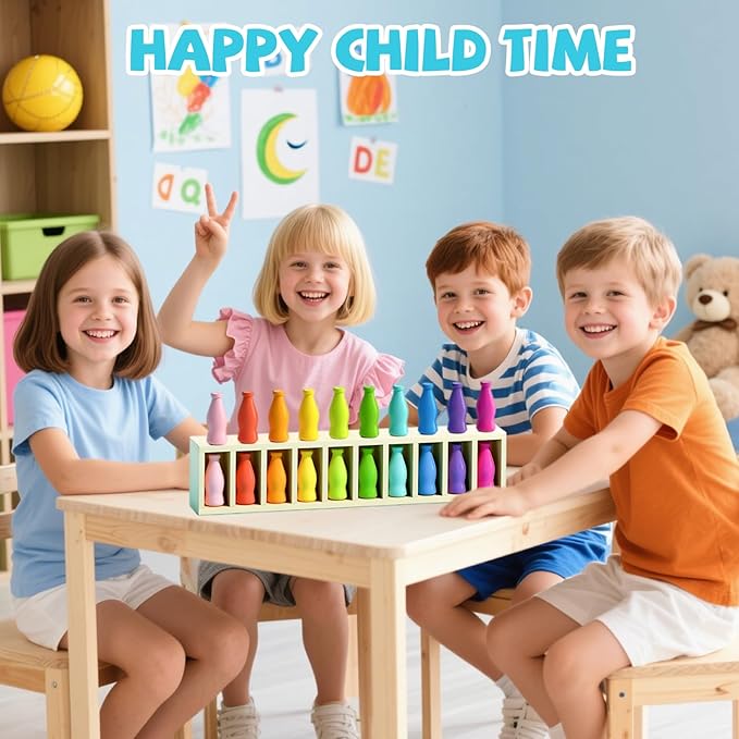 Fun Board GameBottle Color Challenge Game for Kids and AdultsPouplar Gameplay for Party Outdoor Backyard Travel Camping Match the Bottle Toy for Family Parent Child Firends Classmates (bottle)