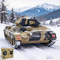Crusader Mk VI Remote Control Tank 1/16 GB Tank War RC Military Vehicle Simulation Smoke Barrel Lifting/Barrel Expansion/Turret Rotation 360 Degrees/Dual Flow Gearbox/NOT Shooting Camouflage